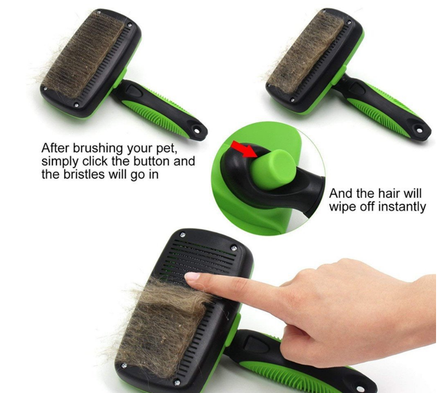 Pet Self Cleaning Slicker Brush-Keep Your Pet Coat Healthy & Shiny