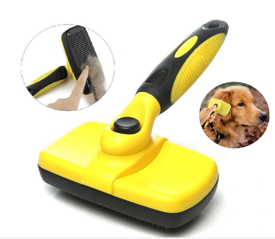 Pet Self Cleaning Slicker Brush-Keep Your Pet Coat Healthy & Shiny