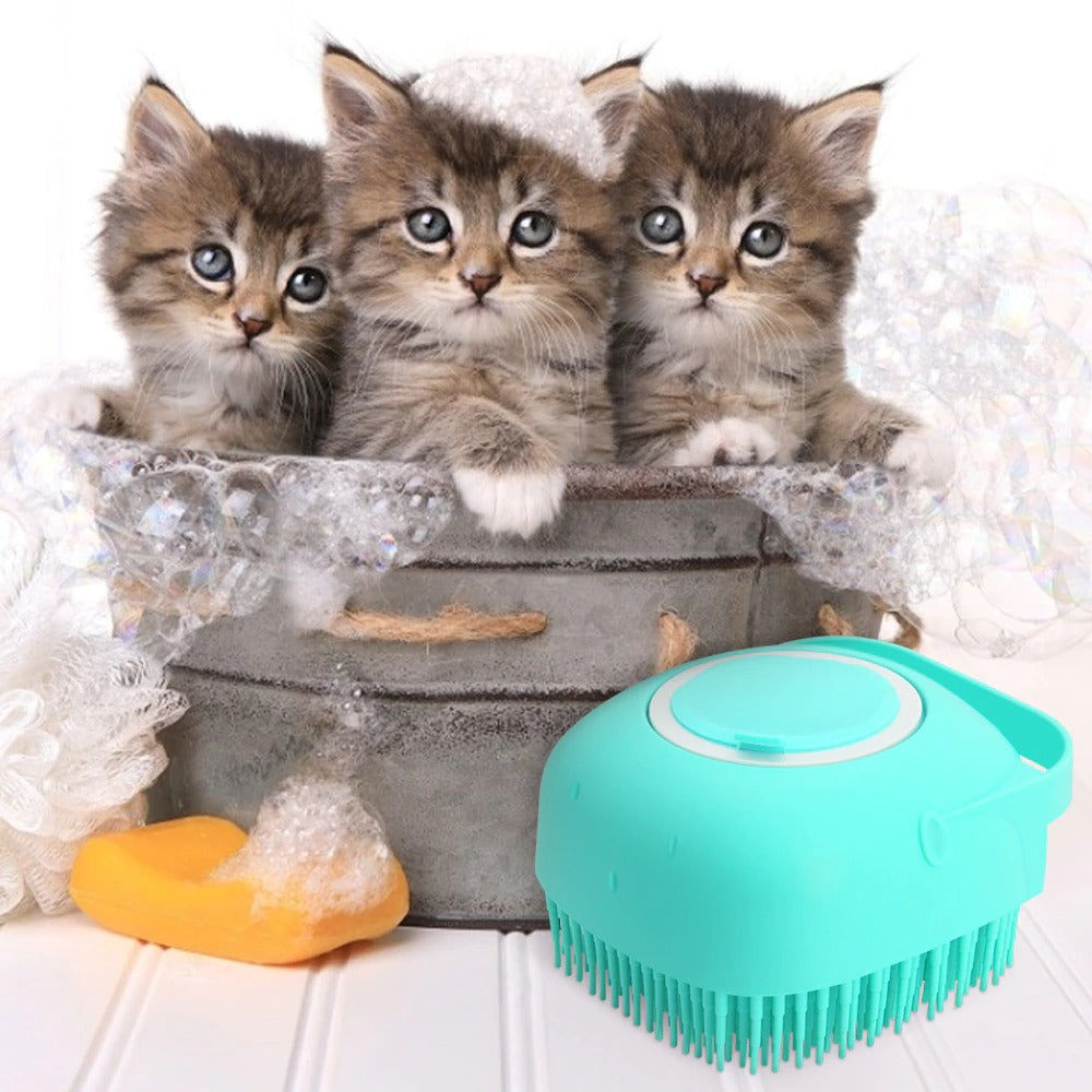 Pet Dog Shampoo Massager Brush Cat