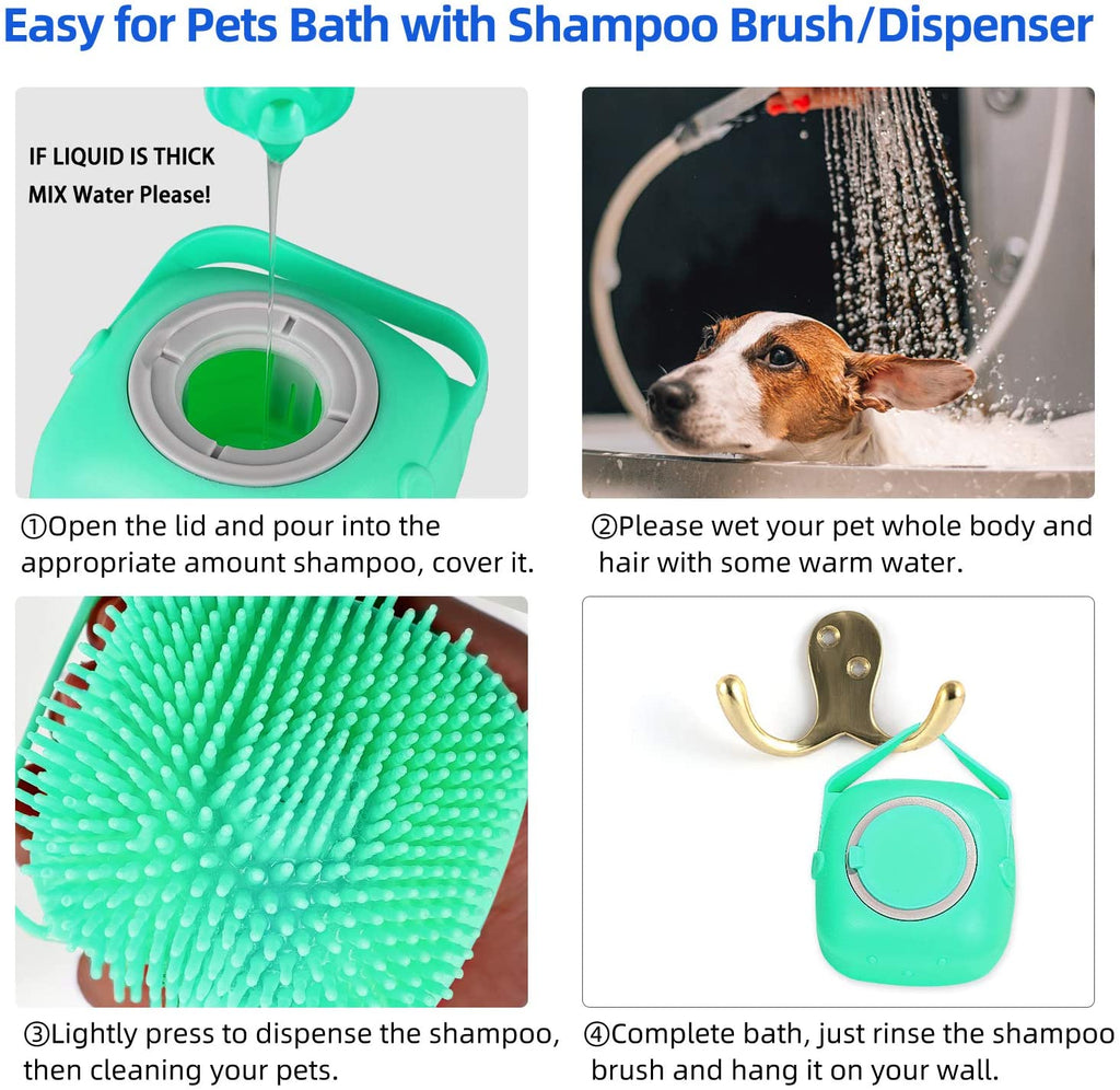 Pet Dog Shampoo Massager Brush Cat