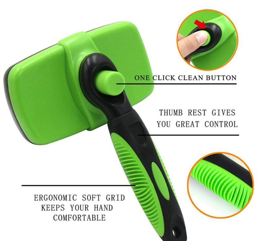 Pet Self Cleaning Slicker Brush-Keep Your Pet Coat Healthy & Shiny