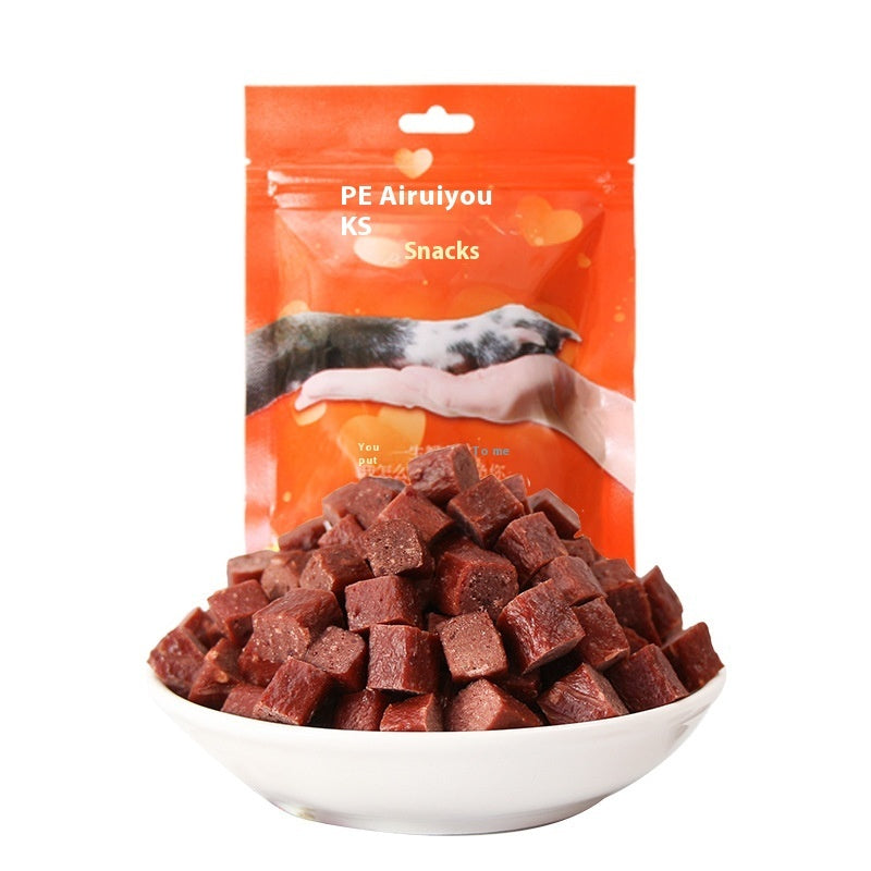 Dog Snacks Dried Beef Cubes Wholesale