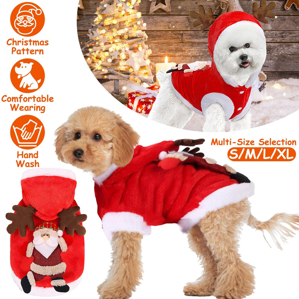 Pet Christmas Clothes Santa Claus